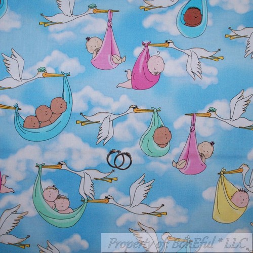 BonEful Fabric FQ Cotton Quilt VTG Pink White Spring Baby Girl Nursery Polka Dot - Picture 9 of 12