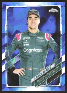 LANCE STROLL 2021 TOPPS CHROME FORMULA 1 SAPPHIRE #8 ASTON MARTIN