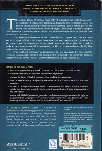 Basics of Biblical Greek Grammar 2nd Ed by William D. Mounce W/ Workbook HB & SC - Picture 2 of 4