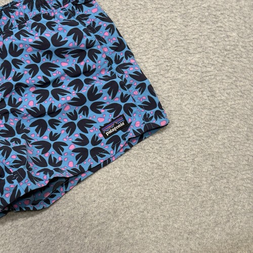 Patagonia Girls Blue Pollen Confetti Baggies Shorts 3.5” Size L Beach Pool - Picture 2 of 13