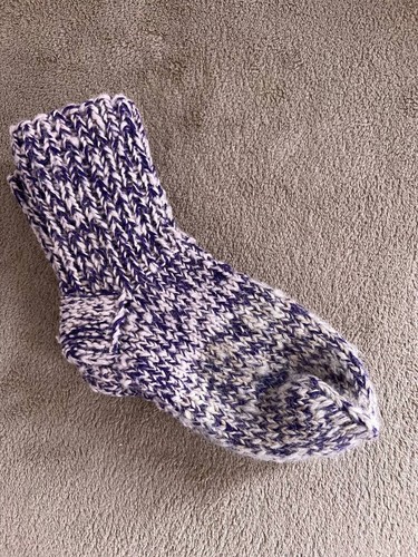 Stricksocken Wollsocken handgestrickt Gr. 33 34 Handarbeit Socken Sockenwolle - Bild 5 von 8