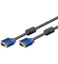 1,8m Full HD SVGA Monitorkabel 15 pol HD Stecker   15 pol HD Stecker Ferritkern