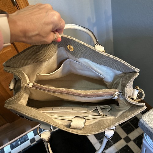 Michael Kors Marina Canvas Convertible Tote, AV-1110 - Picture 8 of 13