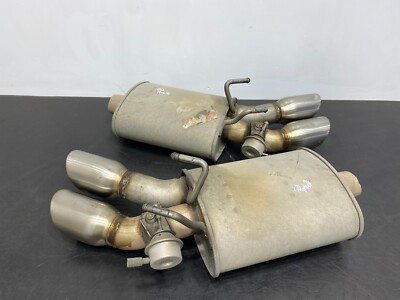 2013 CHEVROLET CAMARO SS 1LE OEM MUFFLER PAIR DRIVER PASSENGER NPP QUAD TIP USED