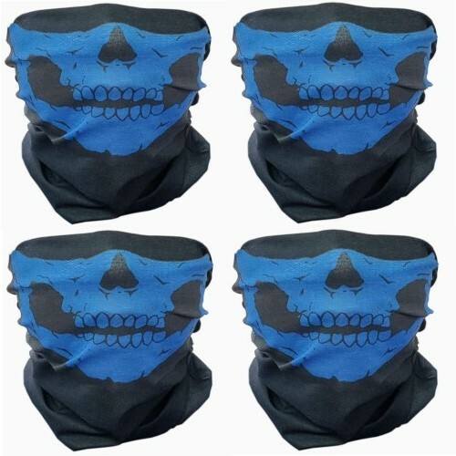 4 Skull Face Mask Bandana Cooling Breathable Scarf Neck Gaiter Headband Reusable - Picture 15 of 16