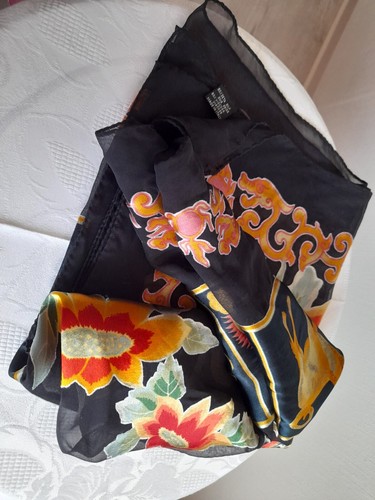 JOOP ! SCHAL TUCH/ 50 % SEIDE, 50 % VISCOSE/ITALY/CHINESISCHE-STERNZEICHEN/95X95 - Bild 10 von 11
