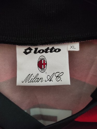 AC MILAN 1997-1998 Opel Training shirt camiseta maillot trikot maglia lotto XL - Picture 2 of 7