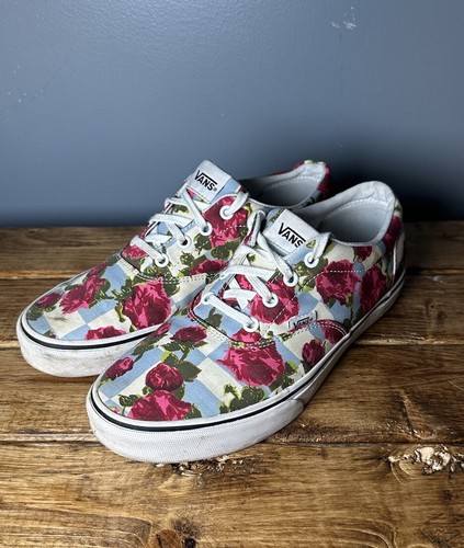 VANS Womens Flowers Roses Skate Shoe Size 9.5 Sk8 Skateboard - Bild 4 von 8