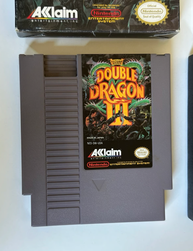 Double Dragon III: The Sacred Stones 3 (Nintendo NES) Box & Game No Manual - Picture 3 of 5