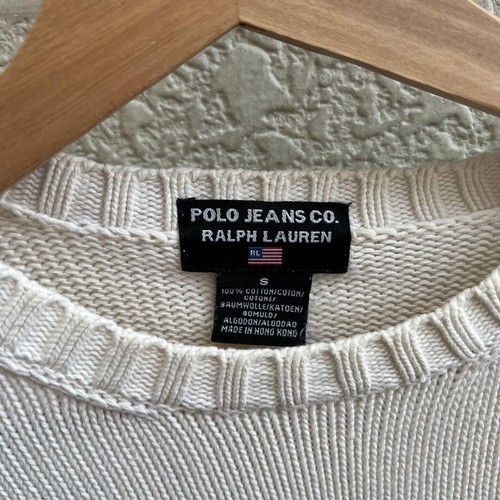 VTG POLO RALPH LAUREN USA SWEATER MENS SIZE L American Flag Knit size S - Picture 7 of 10