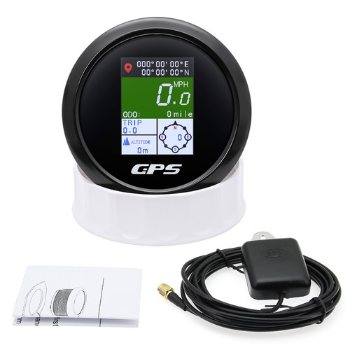 85MM LED Digital GPS Speedometer Odometer Gauge Waterproof for Boat Car Truck  - Picture 12 of 12