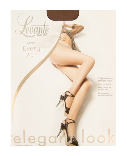 Collant medias panty mujer 20 den 22 dtex sedoso mate LEVANTE atículo EVERY 20 C - Imagen 2 de 25