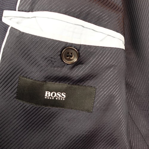 BOSS Sport Coat Mens 38R S Navy HUGO BOSS Worsted Virgin Wool James Sharp $520 - Picture 4 of 18