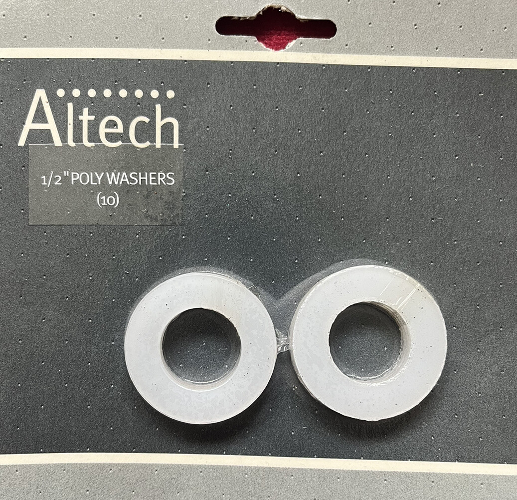 10 PACK OF ALTECH 1/2” POLY WASHERS ALTPP068 BRAND NEW