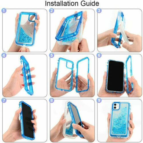 Für Samsung Galaxy S10e S10 S10+Plus Defender Liquid Glitzer Case Cover - Bild 6 von 19