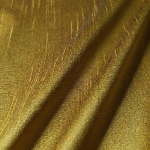 SCHWARZGOLD KUNSTSEIDE POLY DUPIONI ZWEIFARBIG STOFF 60" DUNKELGELBE BATINA - Bild 7 von 7