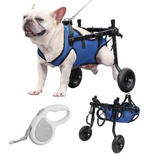 Dog Wheelchair for Back Legs with Pet Traction Rope, X-Small Wheelchair for D...