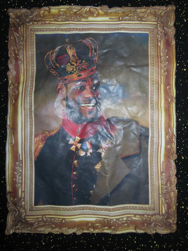 Post Game King LEBRON JAMES No. 23 LOS ANGELES LAKERS (3XL) Basketball Shirt - Image 2 of 4