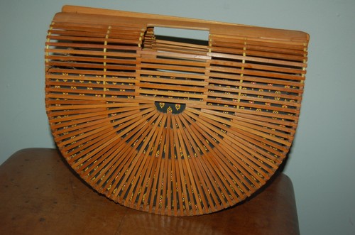 Sac à Main Panier Vintage En Osier Et Rotin - Style Bohème Pliable, Idéal Pour La Plage - Occasion