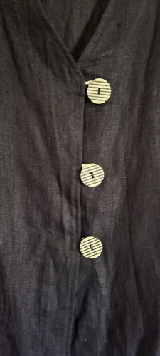 Joy Burton My Tribe Linen Jacket Appliqué Hand Loom & Dyed Lagenlook Large NWT - Picture 8 of 14