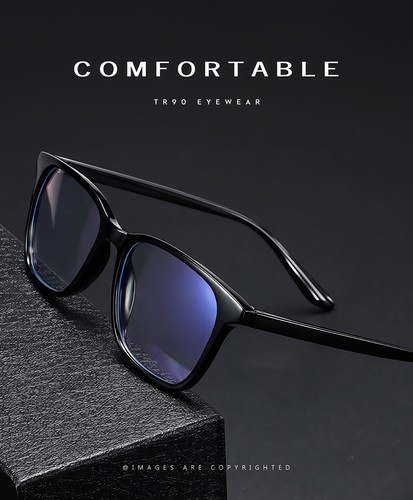 Men's Anti-Blue Light Glasses Lightweight Frame Eye Strain Relief Office & Daily - Picture 45 of 84