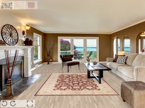 Bohemian Floral Chobi Peshawar Pakistani Oriental Rug Hand-Knotted 6x9 ft Brown - Picture 2 of 21