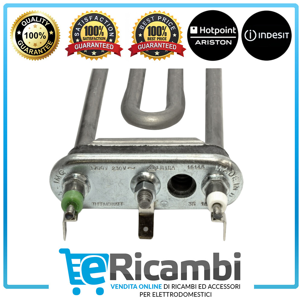 WHIRLPOOL INDESIT Resistenza Lavatrice 1700W Con NTC Foro - Foto 3