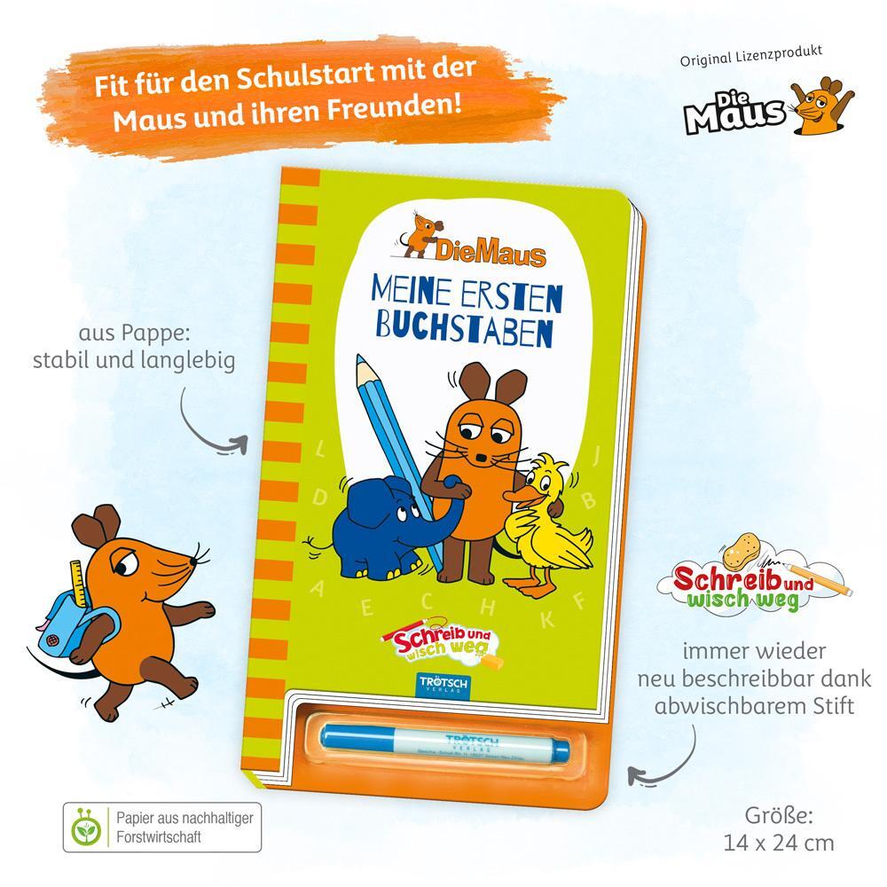 Thumbnail - Trötsch Die Maus Schreib Und Wisch Weg Buchstaben Isolde