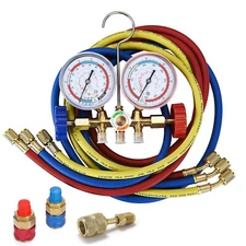 Manifold Gauge Set HVAC A/C Refrigeration Charging Service for R134-A R-22 V6K5