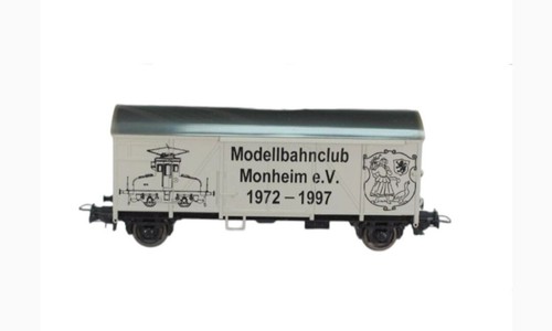 Sachsenmodelle H0 18712 gedeckter Güterwagen "Modellbahnclub Monheim e.V" | Zustand: Neu