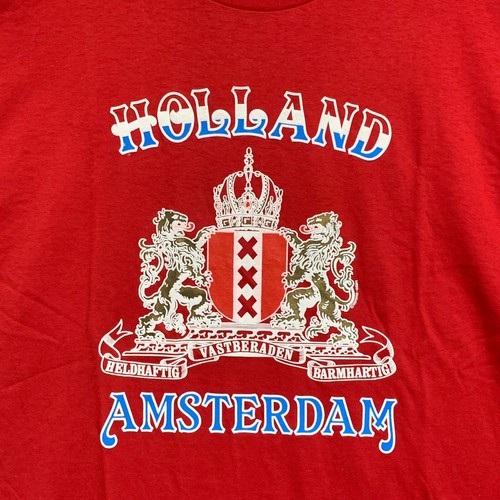 Vintage 90s Amsterdam Holland Single Stitch Shirt Adult L - Picture 2 of 7