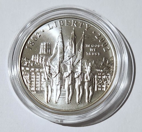 2002 West Point zweihundertjährige Gedenkmünze 26,73 Gramm 0,900 Silberdollar