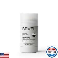 Bevel Deodorant for Men with Coconut Oil and Shea Butter, Aluminum Free, No S