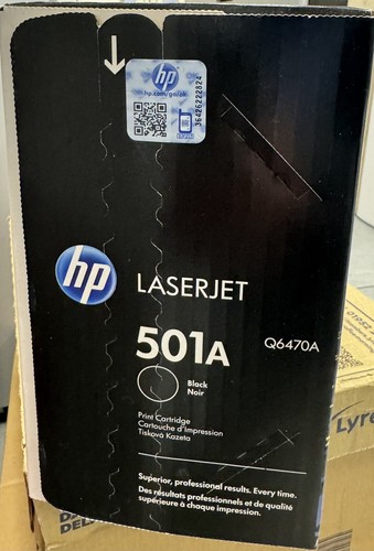 HP 501A Black Original LaserJet Toner Cartridge (Q6470A) - Zdjęcie 2 z 5