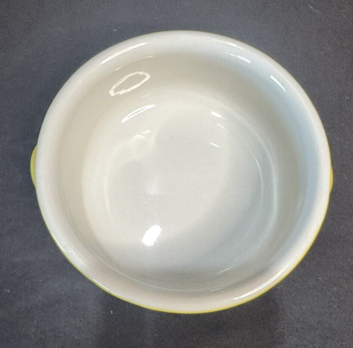 Hall China for United Airlines Yellow Soup Bowl w/Handles 4.75" Perfect! - Picture 2 of 4
