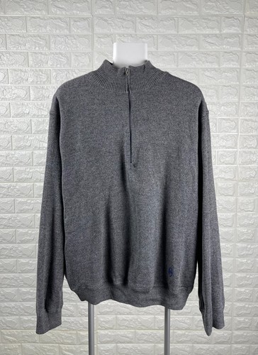 Conte of Florence Golf Half Zip Sweater Windstopper Lined Men's Size L - Picture 3 of 16