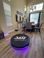 360 Photo Booth 80 Cm Video Selfie Automatic Spin Platform