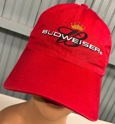 Gorra de béisbol Budweiser Beer Strapback roja Anheuser Busch - Imagen 1 de 5