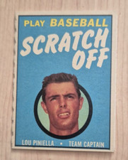 1970 Topps Scratch Offs Baseball Card Lou Piniella EXMT