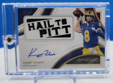 Kenny Pickett 2022 Immaculate Collegiate On Card Auto Hail To Pitt 02/10 RC!