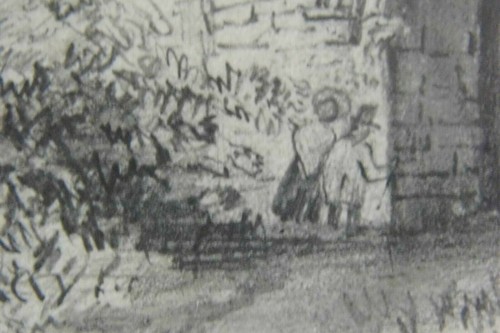 GEORGIAN Lincoln Castle Gateway PAINTING original - Picture 5 of 8