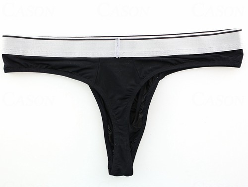 Men's Ultra-thin Thong Underwear Sexy T-back G-strings Underpants Size M L XL - Picture 8 of 42