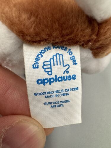 Applause Hush Puppies Bassett Hound Dog Special Edition Brown Bean Bag Plush 5” - Picture 7 of 10