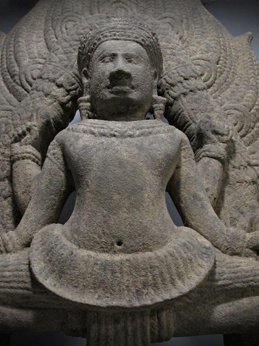 Khmer Sculpture Sandstone Shiva Multi-Arms Figure Stone Relic Koh Ker style - Picture 3 of 13