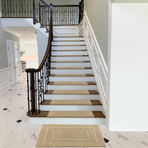 Tapis antidérapant auto-adhésif sans ruban adhésif PURE ERA Bullnose Escalier 9,5"x30" - Photo 70 sur 126