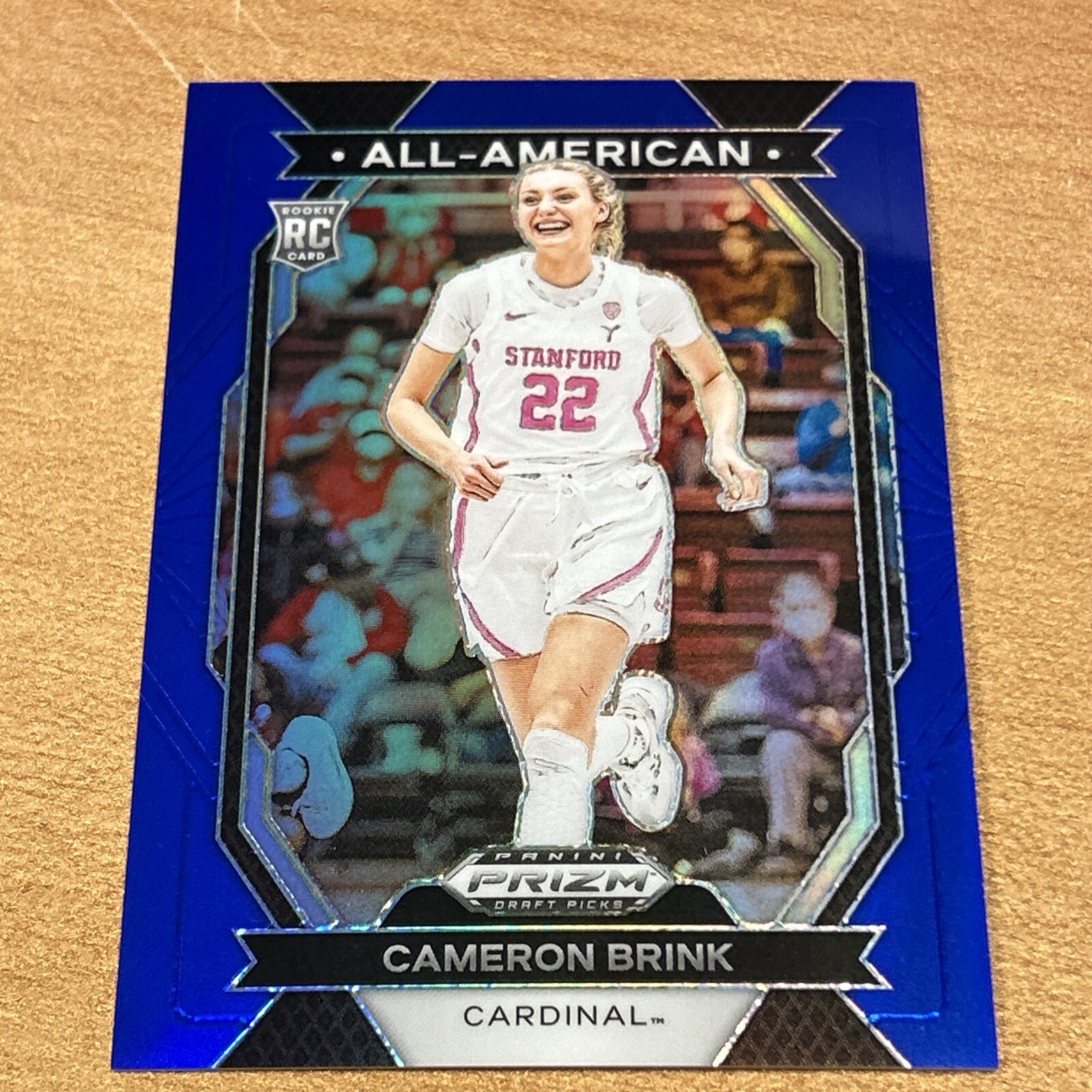 2024-25 PANINI PRIZM DRAFT CAMERON BRINK BLUE PRIZM /199 ALL AMERICAN ROOKIE