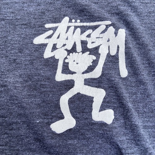 Vintage 90s Stussy Stickman T Shirt Men’s Large Double Side Skater Hip Hop Rare - Picture 5 of 11