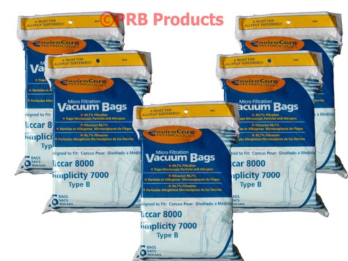 Type B Upright Vacuum Cleaner Bag #846 Fits Riccar 7000 8000 Simplicity 7 Series - Picture 10 of 18
