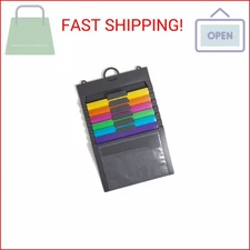 Smead Cascading Wall Organizer, 6 Removable Folder Pockets, Letter Size, Gray/Br