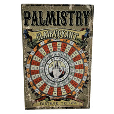Palmistry Clairvoyant Fortune Teller Faux Book Hidden Storage Stash Box Decor